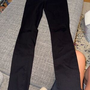 Frame Denim Black Skinny Jeans